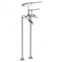 Watermark 314-8.3-CRY5-SBZ - Floor Standing Bath Set with Hand Shower