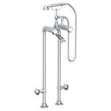 Watermark 314-8.3STP-T6-SBZ - Floor Standing Bath Set with Hand Shower and Shut-Off Valves