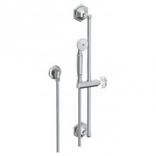 Watermark 314-HSPB1-CRY5-SBZ - Positioning Bar Shower Kit with Hand Shower and 69'' Hose