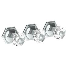 Watermark 314-WTR3-CRY5-PC - Wall Mounted 3-Valve Shower Trim