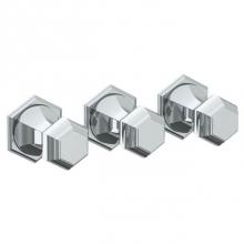 Watermark 314-WTR3-T6-PC - Wall Mounted 3-Valve Shower Trim