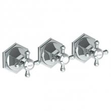 Watermark 314-WTR3-XX-PC - Wall Mounted 3-Valve Shower Trim