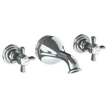 Watermark 321-5-S1-WH - Wall Mounted 3 Hole Bath Set