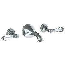 Watermark 321-5-SWA-WH - Wall Mounted 3 Hole Bath Set