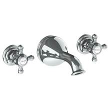 Watermark 321-5-V-GP - Wall Mounted 3 Hole Bath Set