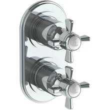 Watermark 321-T25-S1-PVD - Wall Mounted Mini Thermostatic Shower Trim with built-in control, 3 1/2''