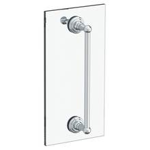 Watermark 322-0.1A-SDP-SBZ - Rochester 24'' shower door pull with knob/ glass mount towel bar with hook