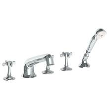 Watermark 34-8.1-B9M-WH - Deck Mounted 5 Hole Bath Set