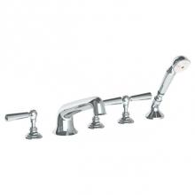 Watermark 34-8.1-S1A-SBZ - Deck Mounted 5 Hole Bath Set