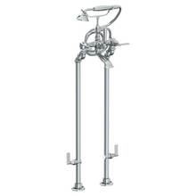 Watermark 34-8.3STP-DD2-WH - Floor Standing Bath Set with Hand Shower and Shut-Off Valves