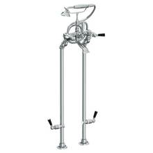 Watermark 34-8.3STP-H4-SBZ - Floor Standing Bath Set with Hand Shower and Shut-Off Valves