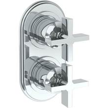 Watermark 34-T25-DD3-GP - Wall Mounted Mini Thermostatic Shower Trim with built-in control, 3 1/2'' x 6 1/4'&