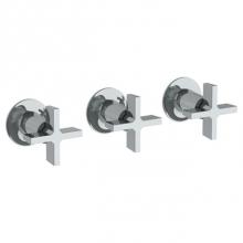 Watermark 34-WTR3-DD3-PC - Wall Mounted 3-Valve Shower Trim