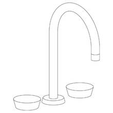 Watermark 36-2-IW-WH - Deck Mounted 3 Hole Extended Gooseneck Lavatory Set