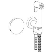 Watermark 36-4.4-CM-WH - Wall Mounted Bidet Spray Set & Progressive Mixer with 49'' hose