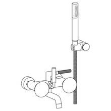 Watermark 36-5.2-WM-WH - Wall Mounted Exposed Bath Set with Hand Shower