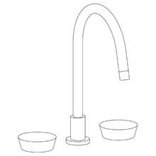 Watermark 36-7G-CM-WH - Deck Mounted 3 Hole Gooseneck Kitchen Faucet