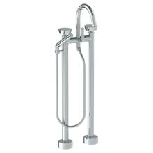 Watermark 36-8.3-BL1-WH - Floor Standing Gooseneck Bath Set with Slim Hand Shower