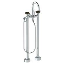 Watermark 36-8.3-MM-GP - Floor Standing Gooseneck Bath Set with Slim Hand Shower