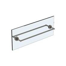 Watermark 37-0.1-6DDP-WH - Blue 6” double shower door pull/ glass mount towel bar