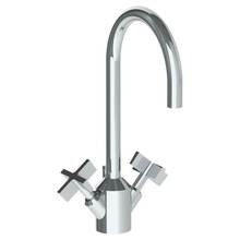 Watermark 37-1-BL3-WH - Deck Mounted 2 Handle Monoblock Lavatory Mixer