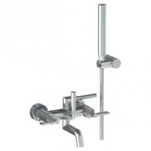 Watermark 37-0.1A-SDP-EB - Blue 24'' Shower Door Pull  With Knob / Glass Mount Towel Bar with Hook