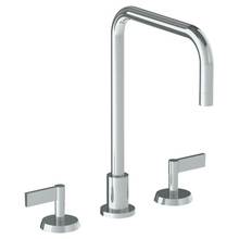 Watermark 37-7-BL2-WH - Deck Mounted 3 Hole Square Top Kitchen Faucet