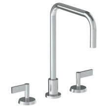 Watermark 37-7-BL2-SBZ - Deck Mounted 3 Hole Square Top Kitchen Faucet