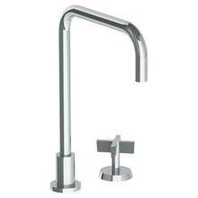 Watermark 37-7.1.3-BL3-WH - Deck Mounted 2 Hole Square Top Kitchen Faucet