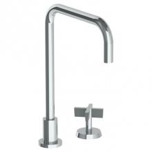 Watermark 37-7.1.3-BL3-SBZ - Deck Mounted 2 Hole Square Top Kitchen Faucet