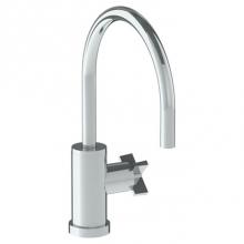 Watermark 37-7.3G-BL3-SBZ - Deck Mounted 1 Hole Gooseneck Kitchen Faucet