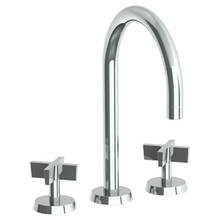 Watermark 37-8-BL3-GP - Deck Mounted 3 Hole Gooseneck Bath set