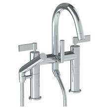 Watermark 37-8.2-BL2-EB - Deck Mounted Exposed Gooseneck Bath Set with Hand Shower