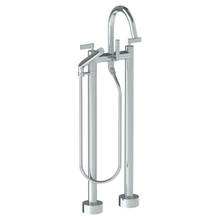 Watermark 37-8.3-BL2-EB - Floor Standing Gooseneck Bath Set with Slim Hand Shower