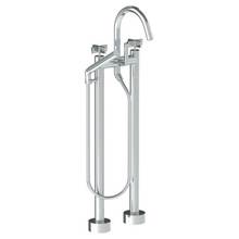 Watermark 37-8.3-BL3-EB - Floor Standing Gooseneck Bath Set with Slim Hand Shower