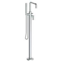 Watermark 37-8.8-BL2-GP - Single Hole Floor Standing Square Bath set with Hand Shower