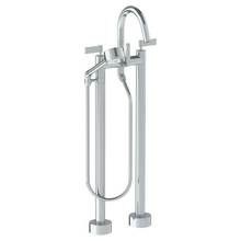 Watermark 37-8.3V-BL2-PC - Floor Standing Gooseneck Bath Set with Volume Hand Shower