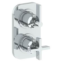 Watermark 37-T25-BL2-PC - Wall Mounted Mini Thermostatic Shower Trim with built-in control, 3 1/2''