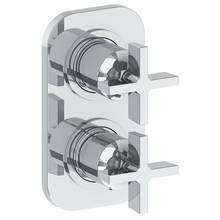 Watermark 37-T25-BL3-PC - Wall Mounted Mini Thermostatic Shower Trim with built-in control, 3 1/2''