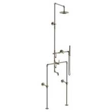 Watermark 38-3.91FLT.1-EV4-GP - Floor Mounted Exposed Thermostatic Tub/ Shower With Hand Shower Set And Diverter