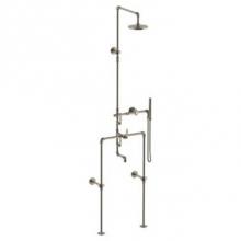 Watermark 38-3.91FLT.1-__-__-__-EV4-SBZ - Floor Mounted Exposed Thermostatic Tub/ Shower With Hand Shower Set And Diverter