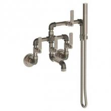 Watermark 38-5.2-K-EV4-SBZ - Wall Mounted Exposed Bath Set with Hand Shower