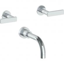 Watermark 70-5-RNS4-GP - Wall Mounted 3 Hole Bath Set