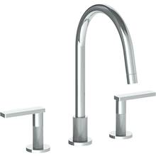 Watermark 70-7G-RNK8-WH - Deck Mounted 3 Hole Gooseneck Kitchen Faucet