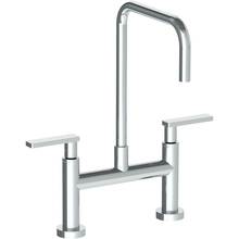 Watermark 70-7.5-RNS4-GP - Deck Mounted Bridge Square Top Kitchen Faucet