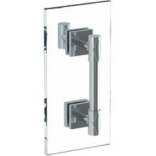 Watermark 71-0.1-6SDP-LLD4-WH - Lily 6” shower door pull with knob/ glass mount towel bar with hook