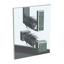 Watermark 97-T20-J5-PC - Wall Mounted Thermostatic Shower Trim with built-in control, 6 1/4'' X 8''