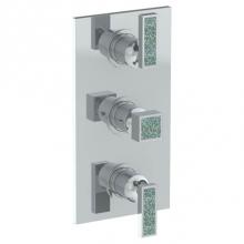 Watermark 97-T30-J5-PC - Wall Mounted Thermostatic Shower Trim with 2 built-in controls, 6 1/4'' x 12''