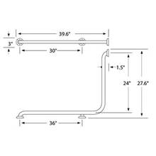 Watermark GB11-LFT-WH - Corner Grab Bar