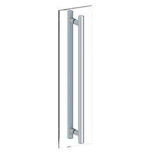 Watermark GB23-DDP-EB - Titanium 18'' Double shower door pull/ glass mount towel bar